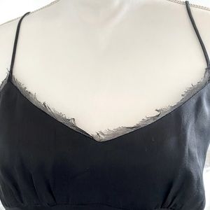 Vince black silky top